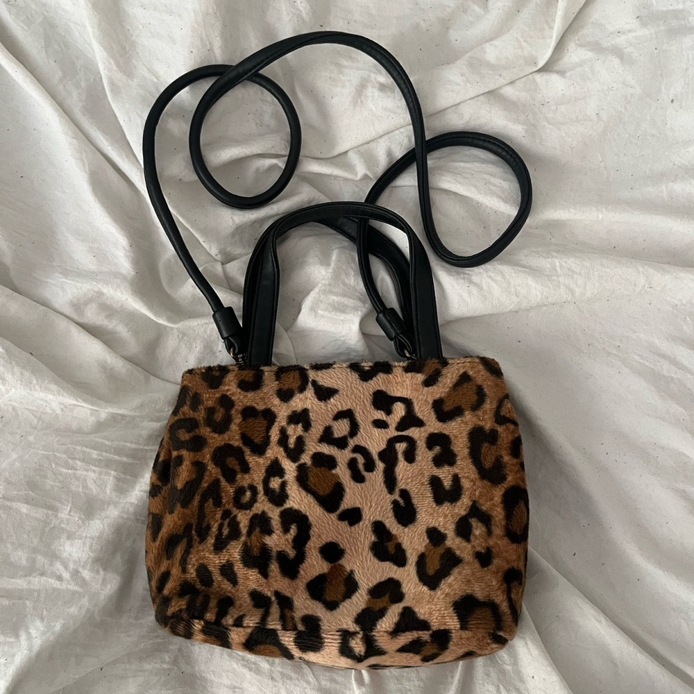 Nine West Leopard Print Women's Bag with Black Straps